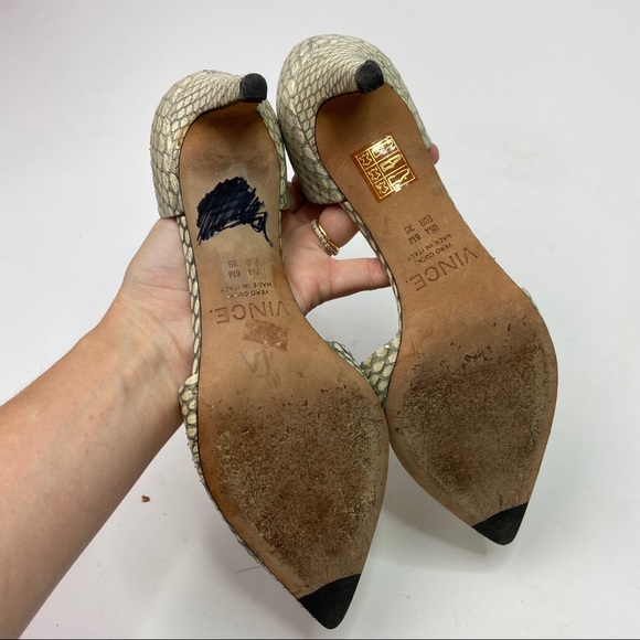Vince Aurelian d'Orsay Pump Snakeskin - Picture 6 of 6